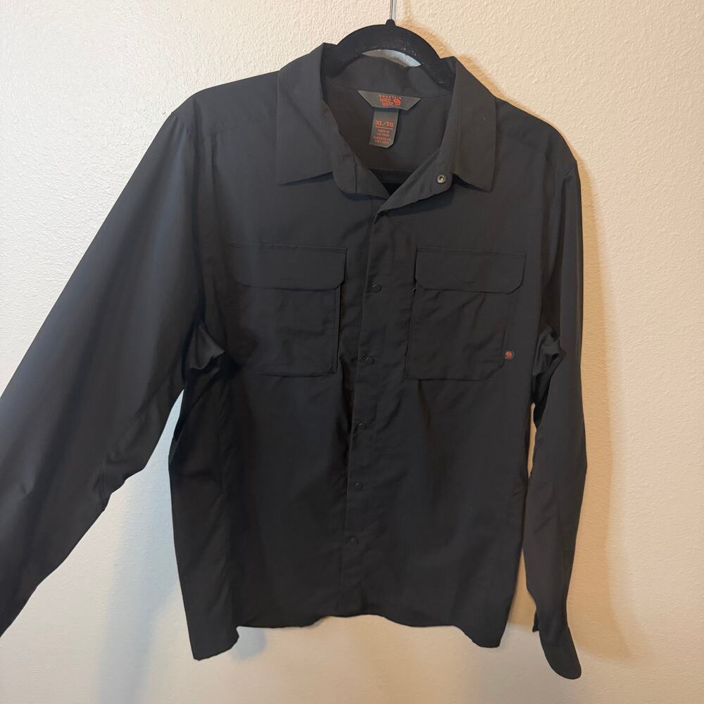 Mountain Hard Wear Canyon Long Sleeve Shirt Black Men's XL